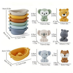 Kids' Bathroom Floating Boat Toy Set