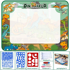 Large Magic Water Drawing Mat for Kids, Reusable & Washable Art Blanket