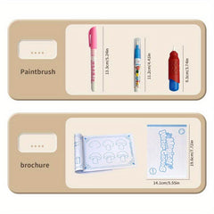 Large Magic Water Drawing Mat for Kids, Reusable & Washable Art Blanket