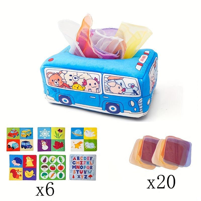 Polyester Tissue Box Sensory Toy for Toddlers - Durable Hand Exercise Plaything