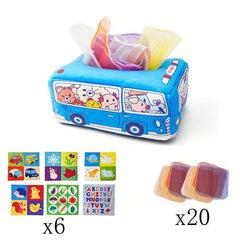 Polyester Tissue Box Sensory Toy for Toddlers - Durable Hand Exercise Plaything