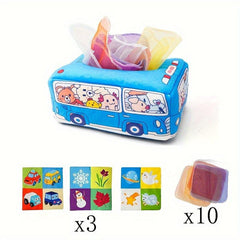Polyester Tissue Box Sensory Toy for Toddlers - Durable Hand Exercise Plaything