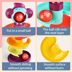 Ball Track Tower Educational Toy with Rolling Balls