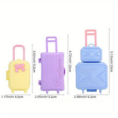 1pc Doll Outdoor Travel Storage Box for Doll House Accessories