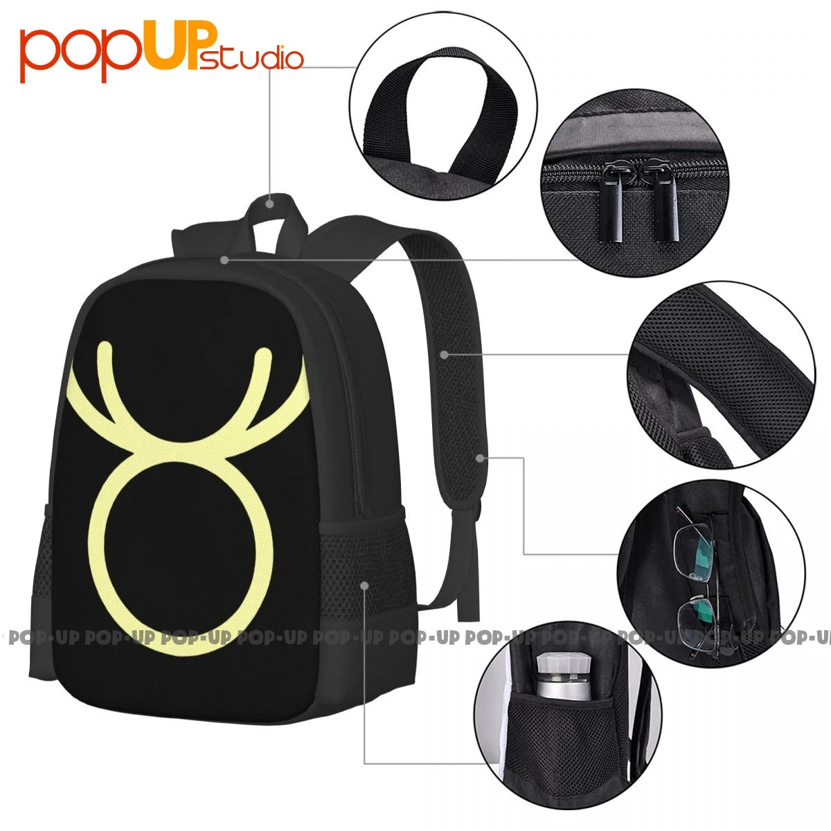 Cuckold Tri-Blend Backpack Large Capacity Vintage Swimming