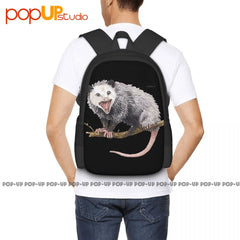 Opossum Possum Animal Backpack Large Capacity Bookbag Schoolbag Gymnast Bag