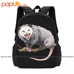 Opossum Possum Animal Backpack Large Capacity Bookbag Schoolbag Gymnast Bag