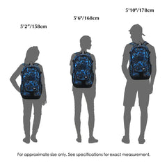 Camo Plaid Preppy Style Backpack for School 15.6in Laptop