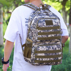 Men's Camo Tactical Backpack Large Capacity Outdoor Travel Bag