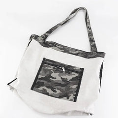 Camouflage Canvas Shoulder Bag Ladies Hand Bags Overize Purse Large Casual Bags