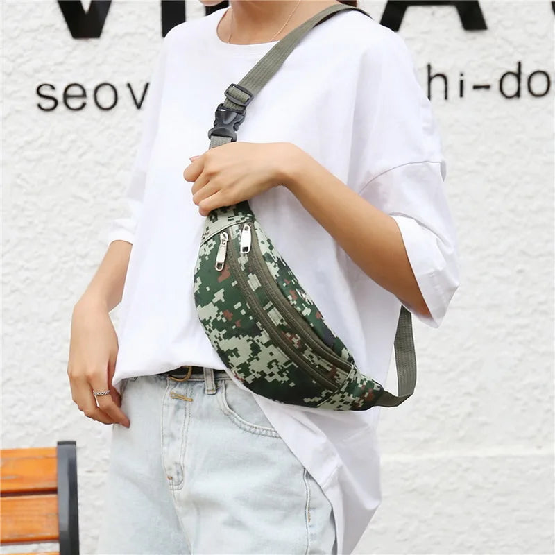 Camouflage Men Waist Pack Male Hip Bum Military Bag Pouch Zipper Pocket