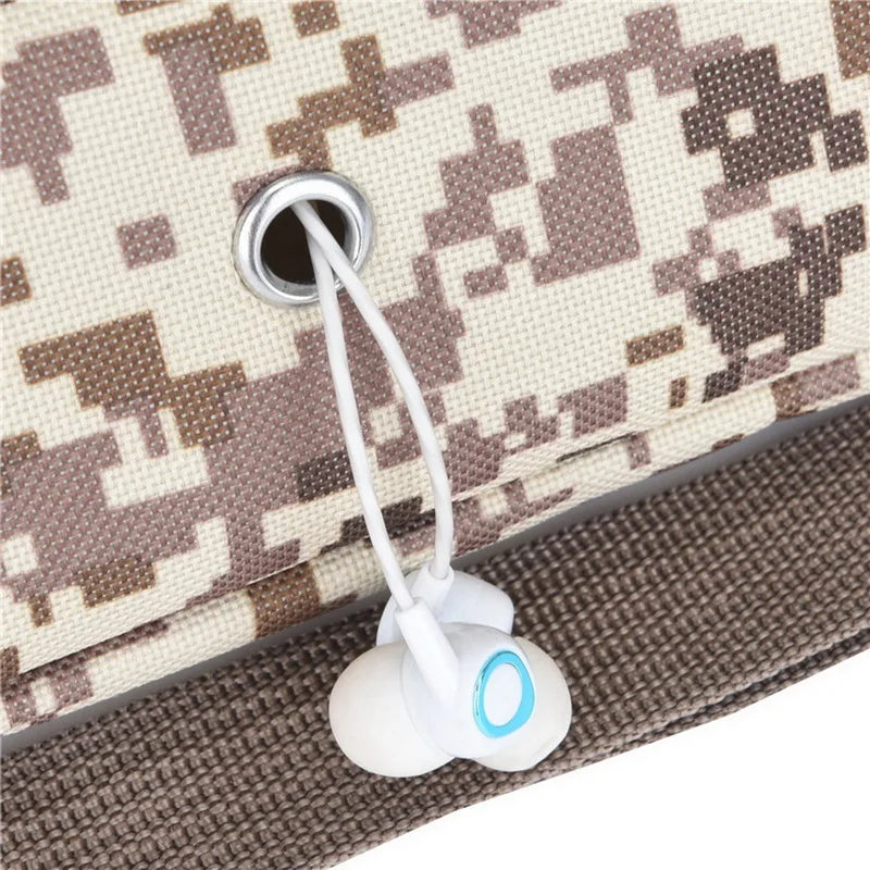 Camouflage Waist Chest Bag Sports Belt Fanny Pack