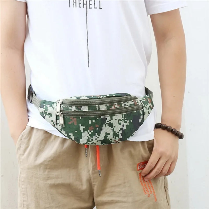 Camouflage Waist Chest Bag Sports Belt Fanny Pack