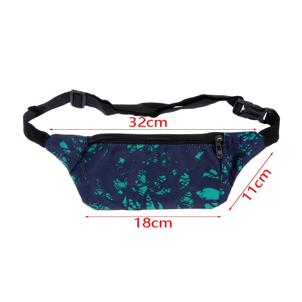 Camouflage Waist Bum Bag Kids Fanny Pack Waterproof Chest Pack