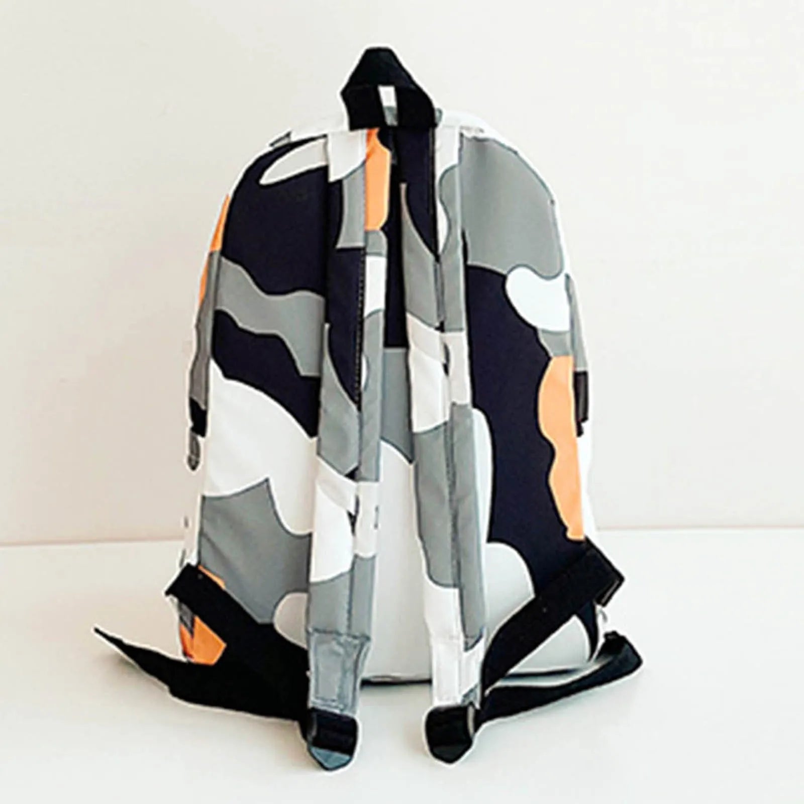 Camouflage Zipper Women Backpack Canvas School Bag Large Capacity