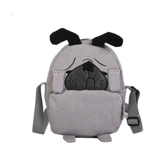 Cute Corduroy Dog Style Messenger Bag