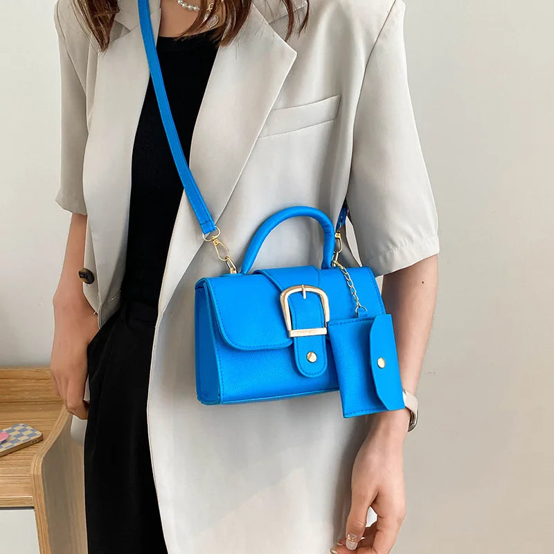 Candy Small Handbags Women Shoulder Bag Top Handle Bags With Wallet
