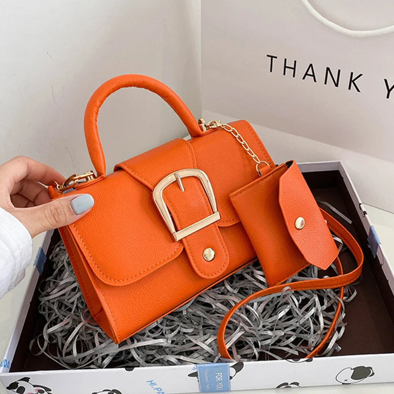 Candy Small Handbags Women Shoulder Bag Top Handle Bags With Wallet