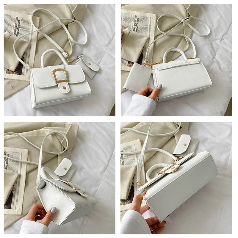 Candy Small Handbags Women Shoulder Bag Top Handle Bags With Wallet