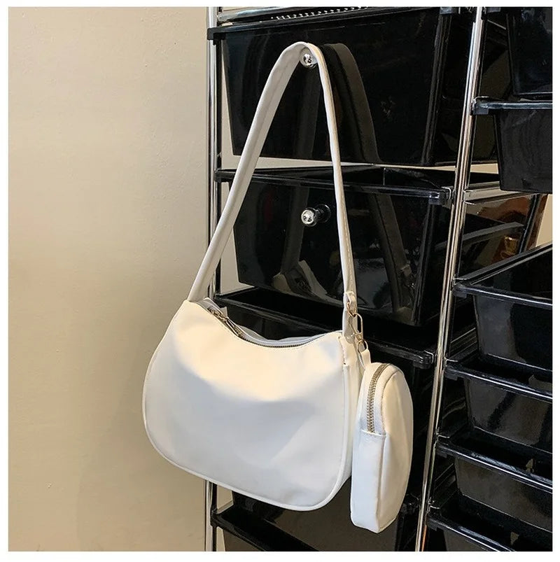 Women's Candy Bag PU Leather Shoulder Tote Handbag Purse
