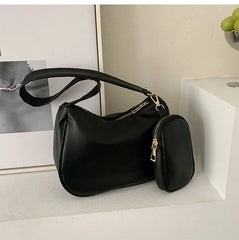 Women's Candy Bags PU Leather Shoulder Totes Underarm Handbag