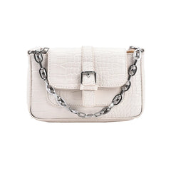 Crocodile Pattern Mini Bag for Women with Chain Strap