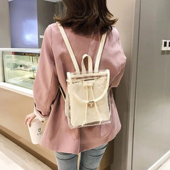Candy Summer Sweet Jelly Waterproof PVC Transparent Backpack