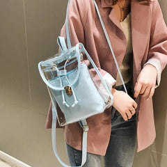 Candy Summer Sweet Jelly Waterproof PVC Transparent Backpack