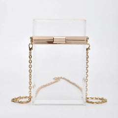 Candy Transparent Acrylic Box Women Crossbody Bag