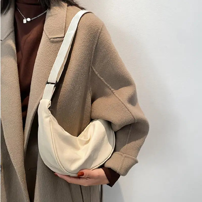 Nylon Shoulder Bags Women Zipper Cross Body Portable Hobos Bag
