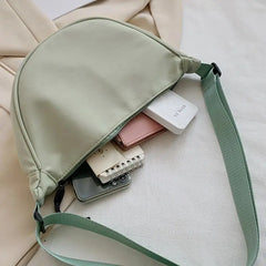 Nylon Shoulder Bags Women Zipper Cross Body Portable Hobos Bag