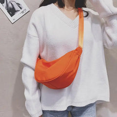 Nylon Shoulder Bags Women Zipper Cross Body Portable Hobos Bag