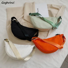 Nylon Shoulder Bags Women Zipper Cross Body Portable Hobos Bag