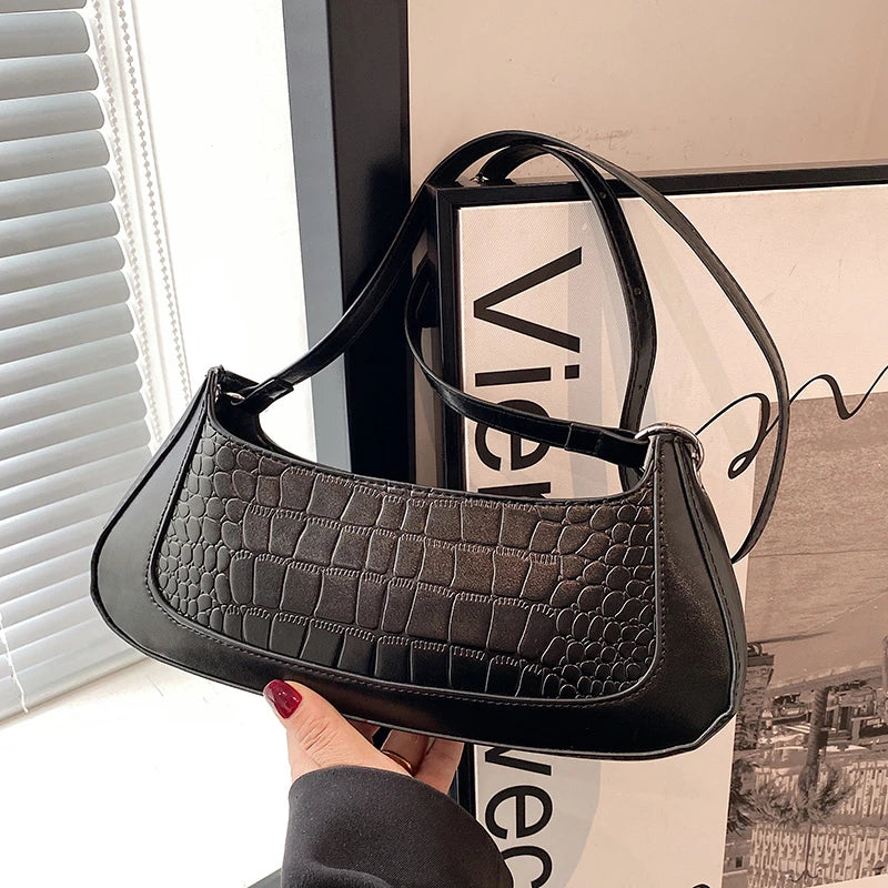 Stone Grain Candy Shoulder Bag for Women Crossbody Bags Ladies Armpit Bag