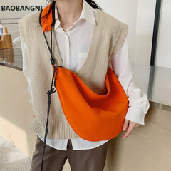 Candy Colors Canvas Crossbody Totes Bag for Women