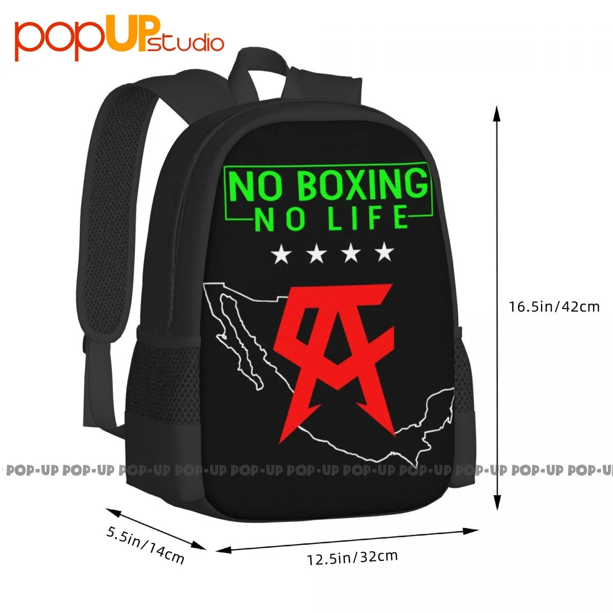 Canelo Alvarez Backpack Large Capacity School Sport Bag