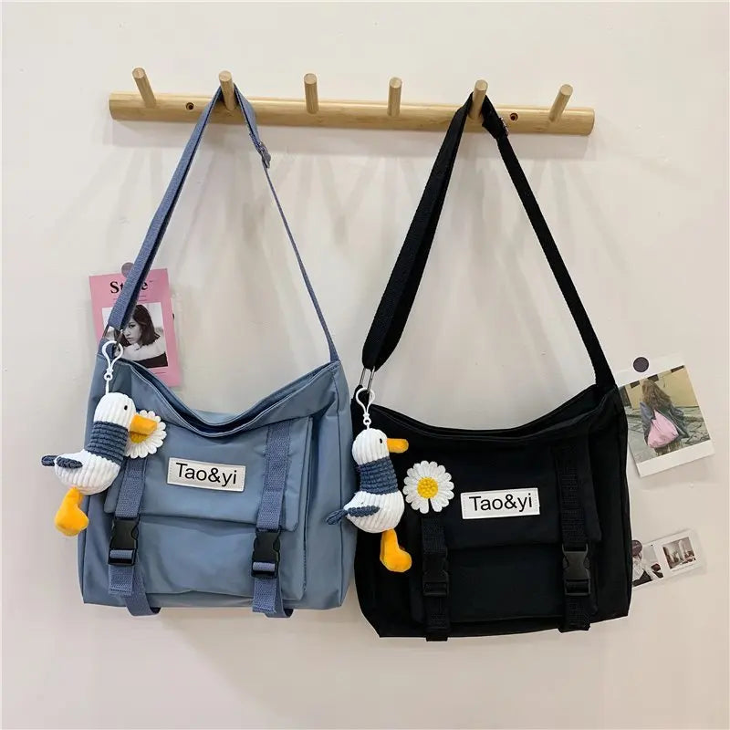 Messenger Bag Student Nylon Waterproof Crossbody Bags for Women