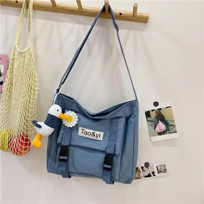Messenger Bag Student Nylon Waterproof Crossbody Bags for Women