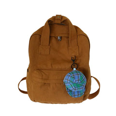 Canvas Backpack Women Back To School Bag Teen Girl Rucksack Student Travel