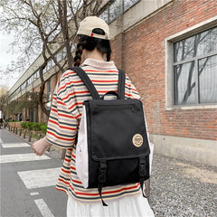Canvas Backpack Women Scholar Big Capacity Teen School Bags for Girls