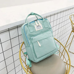 Nylon Shoulder Bag Waterproof School Girls Backpack Mochila