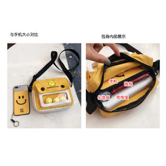 Canvas Cartoon Messenger Bag for Women Student Girl Shoulder Bag
