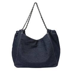 Denim Chain Handbag Large Capacity Bag for Women