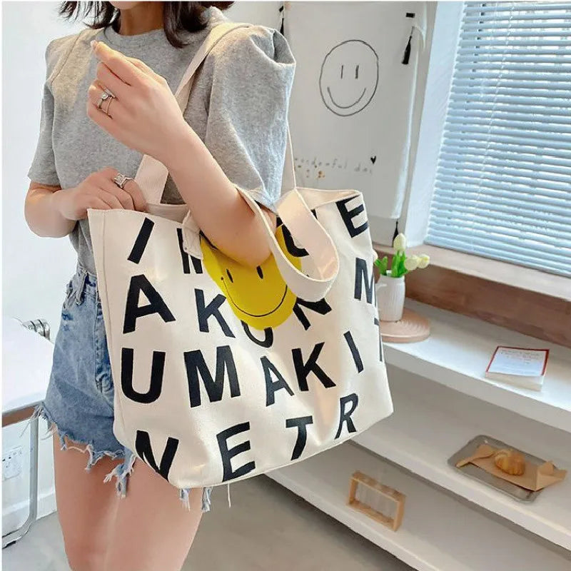 Canvas Bag Female Large Capacity Tote Bag Handbags Shopping Bags for Women