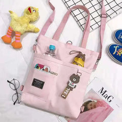 Japanese Art Canvas Bag Female Messenger Student Tote Bag