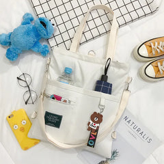 Japanese Art Canvas Bag Female Messenger Student Tote Bag