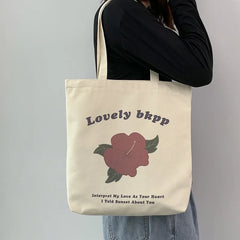 Canvas Shoulder Bag for Women Large Totes Eco Zipper Organizer
