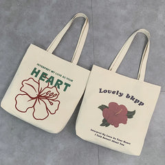 Canvas Shoulder Bag for Women Large Totes Eco Zipper Organizer