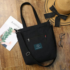 Large Capacity Canvas Shoulder Tote Bag for Women