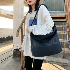 Canvas Shoulder Bag Large Capacity Crossbody Work Bag